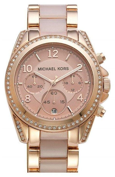 relogio michael kors feminino rose|michael kors rose gold bracelet.